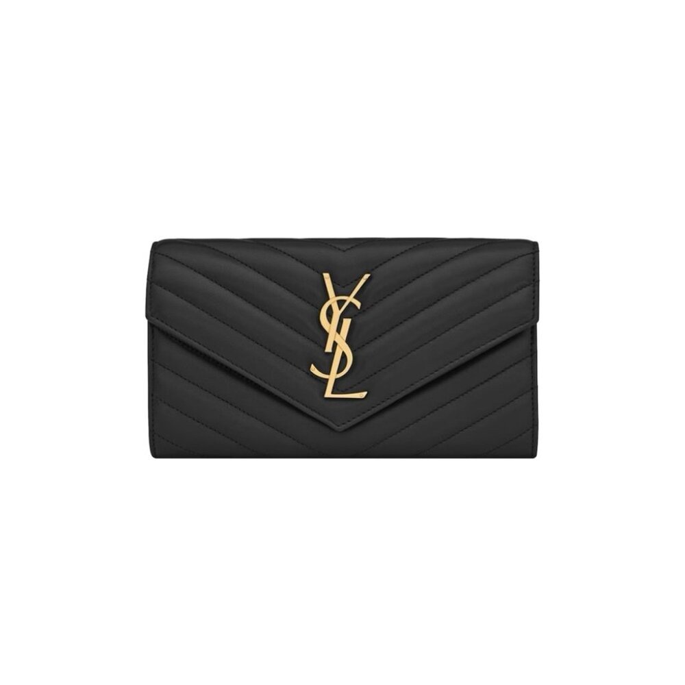 Saint Laurent Cassandre Matelasse Large Flap Wallet